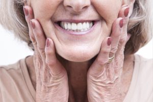 Woman with Dentures